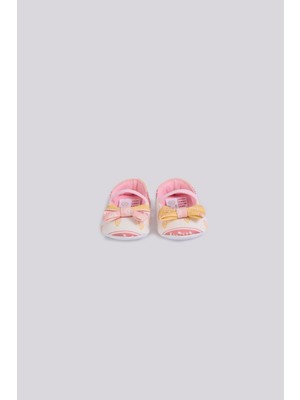 Layette Bg Store Kız Bebek Desenli Patik %70 Pamuk %30 Polyester Kaymaz Taban ve Nefes Alabilir Kumaş