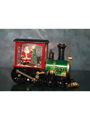 Dervis'İN Trenli Yılbaşı Işıklı Kar Küresi Model 1