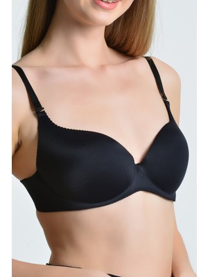 Nbb 30013 Lazer Kesin Dikişsiz Sütyen Siyah