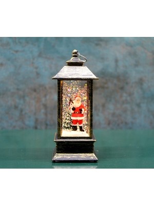 Dervis'İN Noel Babalı Işıklı Kar Küresi