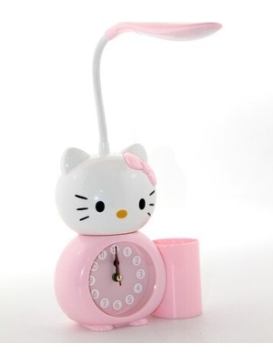 Dervis'İN Hello Kitty Masa Lambası Saat Ve Kalemlik