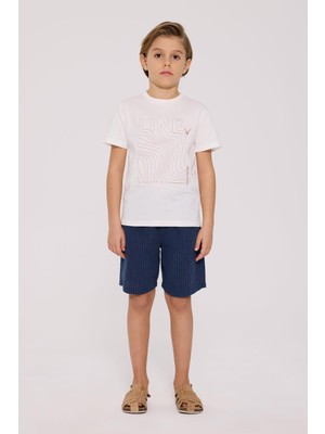 Nebbati  Erkek Çocuk Ekru Tshirt