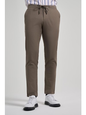 İmza Koyu Haki Pamuklu Yandan Cepli Casual Comfort Fit Jogger Pantolon 1003250110