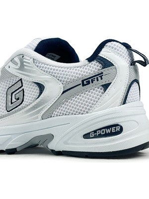 George Phoenix Golden Carıo Beyaz Lacivert Unisex Sneakers Spor Ayakkabı