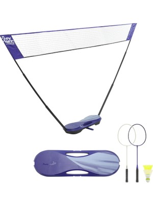 Decathlon Badminton Filesi - 3 Metre - Mavi - Fun Set