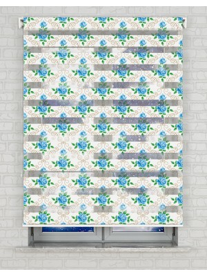 AD Home Çiçekler  Baskılı Zebra Perde - Gece Gündüz Kullanıma Uygundur - Salon Perdesi | Kokusuz Mürekkeple Basılmış  Zebra Perdeler ile Sende Tarzını Yansıt! | 1 Dakikada Pratik Montaj