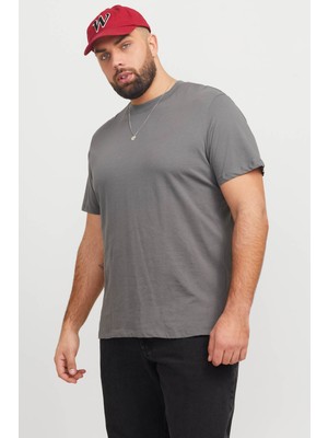 Jack & Jones Jjebradley Tee Ss Noos Grı Erkek Kısa Kol T-Shirt