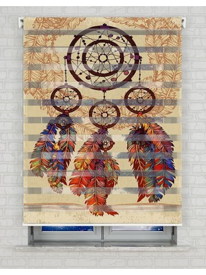 AD Home Makrome Baskılı Zebra Perde - Gece Gündüz - Mutfak Perdesi, Salon Perdesi, Genç Odası Perdesi | Kokusuz Mürekkeple Basılmış  Zebra Perdeler ile Sende Tarzını Yansıt! | 1 Dakikada Pratik Montaj