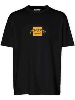 Jack & Jones Jorboston Tee Ss Crew Siyah Erkek Çocuk Kısa Kol T-Shirt
