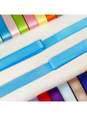 İpek Hobi  Mavi  2 Cm Saten Kurdela  5 Adet