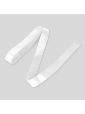 İpek Hobi  Beyaz   2 Cm Saten Kurdela  10 Adet