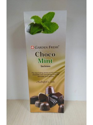 Garden Fresh Choco Mint Kokulu Altıgen 1 Paket (20 Adet) Çubuk Tütsü