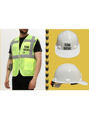 Teknik Mühendis Yeleği  Seti (Isim Baskılı )