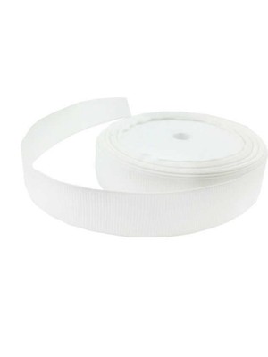 İpek Hobi  2 Cm  Beyaz  Kurdela Grogren 10 Metre 1 Adet