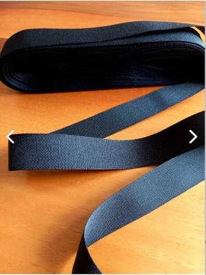 İpek Hobi  2 Cm Siyah  Kurdela Grogren 10 Metre 5 Adet