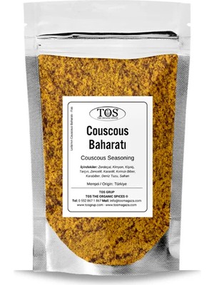 TOS The Organic Spices Leila'nın Couscous Baharatı 100 gr - Dünya Mutfakları Koleksiyonu