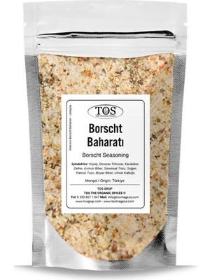 TOS The Organic Spices Nina'nın Borscht Baharatı 100 gr - Dünya Mutfakları Koleksiyonu