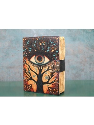 Dervis'İN Göz Tasarımlı Deri Defter