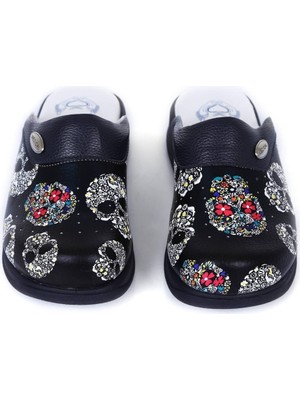 Set Timo Kuru Kafa Desenli Tam Ortopedik Sabo Terlik