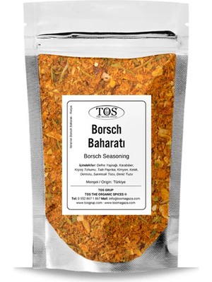TOS The Organic Spices Nina'nın Borsch Baharatı 100 gr - Dünya Mutfakları Koleksiyonu