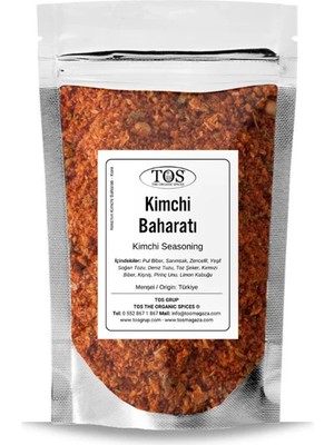 TOS The Organic Spices Nina'nın Kimchi Baharatı 250 gr - Dünya Mutfakları Koleksiyonu