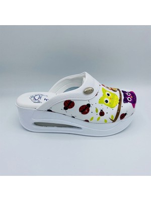 Set Timo Baykuş Desen Havalı Taban Tam Ortopedik Sabo Terlik