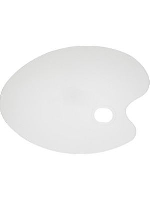 Bigpoint | Sanatsal Oval Palet, 43 cm x 30 Cm, Ps Plastik, Yağlı Boya, Guaj Boya ve Akrilik Boya Için Ideal