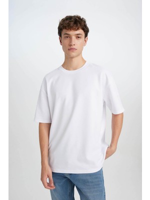 Defacto  Beyaz Erkek T-Shirt X3926AZ/WT34
