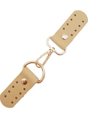 Angel Çanta Aksesuar Gerçek Deri Kancalı Böce (Kilit) Ham Doğal Renk Light Gold Metalli