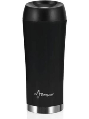 PENGUEN-3024 Siyah Mug Termos 300ML