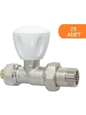 25 Adet Eca Rv3 1/2 Düz Radyatör Valfi Pex Petek Havlupan Vanası 602120722