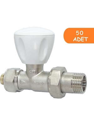 50 Adet Eca Rv3 1/2 Düz Radyatör Valfi Pex Petek Havlupan Vanası 602120722