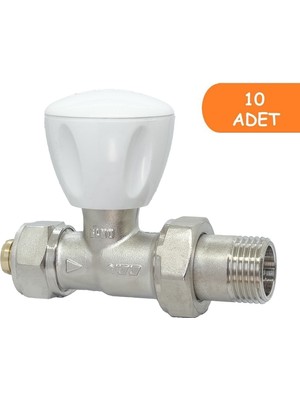 10 Adet Eca Rv3 1/2 Düz Radyatör Valfi Pex Petek Havlupan Vanası 602120722