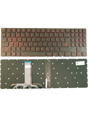 LineOn Lenovo Legion Y530-15ICH Notebook Klavye Işıklı (Kırmızı Harf)
