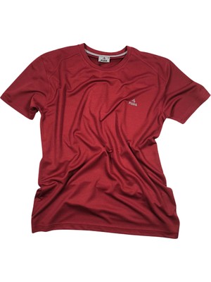 Fuba Erkek Sıfır Yaka Tişört Bordo