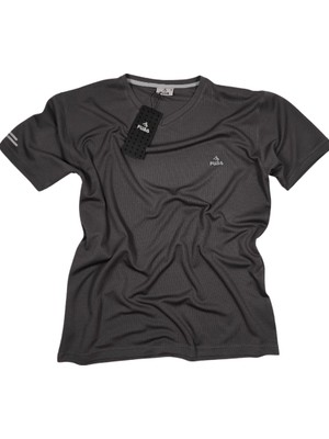 Fuba Erkek V Yaka Antrasit Tişört