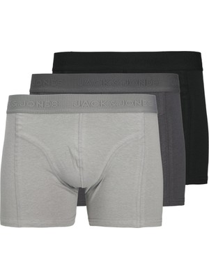 Jack & Jones JACORDINARY TRUNKS 3 PACK Siyah Erkek Boxer