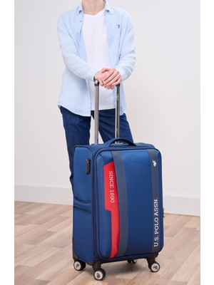 U.S. Polo Assn. 24031-24032 Orta Boy Ultra Light Hafif Lüx Kumaş Tekerlekli Valiz
