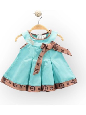 Baby Marka Wilton Desen Kurdelalı Kız Elbise Kız 1-5 Yaş