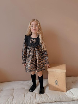 Wikiboom Leopar Fiyonk Elbise