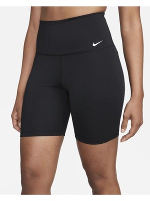 Nike Dri-Fıt One Yüksek Belli 18 cm Kadın Bisiklet Şortu, Kadın Siyah Şort Tayt