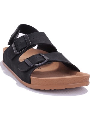 Fly Soft S961 Siyah Ortopedik Günlük Erkek Çocuk Spor Sandalet