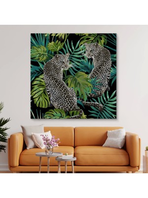 Marsilyan- Leoparlar Dekoratif Kanvas TABLO-5813
