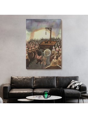 Marsilyan- Kafası Farklı Çalışanın Kafası Gider Sürreal TABLO-6041