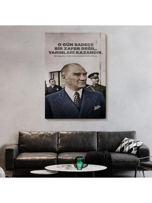 Marsilyan- O Gün Sadece Bir Zafer Değil Yarınları Kazandık Atatürk TABLOSU-6051