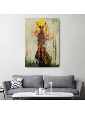 Marsilyan- Volker Rossenbach'in Ormanın Efendisi Isimli TABLOSU-6057