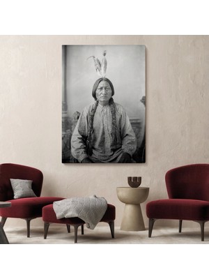 Marsilyan- Oturan Boğa Tablosu, Amerikaya Karşı Savaşan Son Kızılderili Kabile Şefi, Sitting BULL-6416