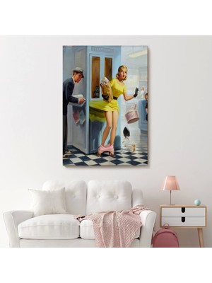 Marsilyan- Pin Up Girl Duvar TABLO-6458