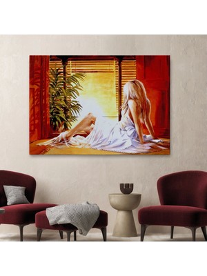 Marsilyan- Pencere Önündeki Kadın TABLOSU-6633