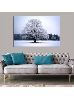 Marsilyan Marsilyan- Dekoratif Baskı Kış Ağaç Kanvas Tablo
